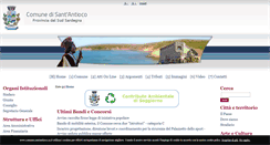 Desktop Screenshot of comune.santantioco.ca.it