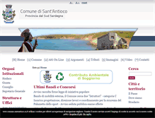 Tablet Screenshot of comune.santantioco.ca.it